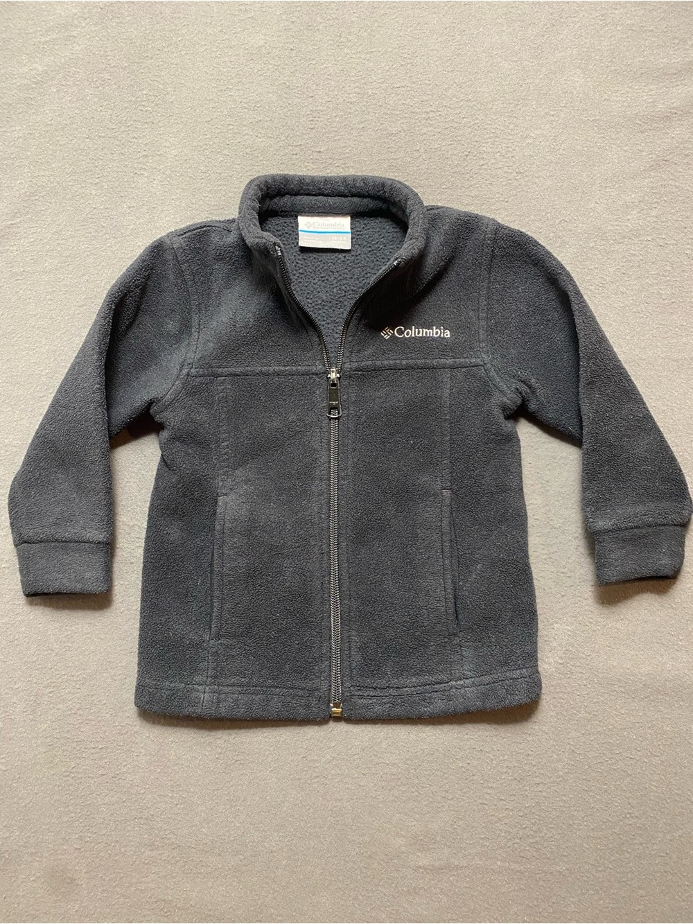 Columbia Full-Zip Fleece Jacket — Black 18-24 Months